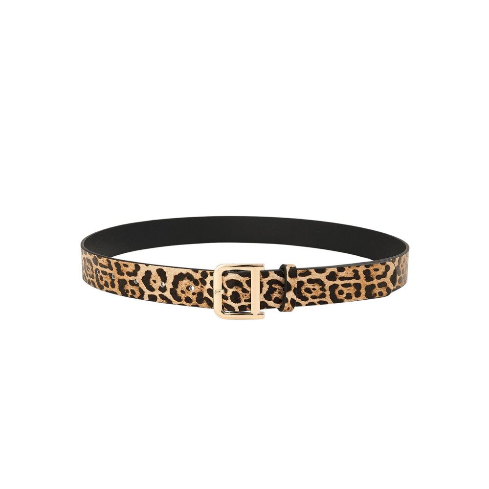 8544 Women's Vintage Leopard Print Buckle Belts Y2k Fashion Waist Belt